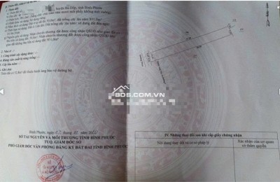 Bán Đất 1000m2 có sẵn 50 m2 thổ cư giá 4.2 tỷ tại Xã Tân Thành Huyện Bù Đốp Bình Phước