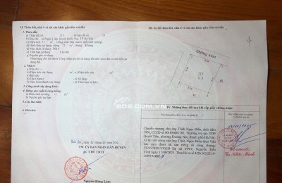 Bán lô đất vuông, vị trí đẹp tại Liệp Mai,Quốc Oai, Sổ đỏ chính chủ,0398875666