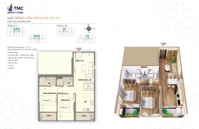 Chỉ với 7,1 tỷ mua đứt căn hộ 2N2VS khu vực Tây Hồ Tây, đối diện KĐT Ciputra