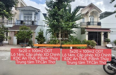 NỀN THỔ CƯ MẶT TIỀN DS3, KHU DÂN CƯ AN THỚI, P.BÌNH THỦY, TP.CẦN THƠ