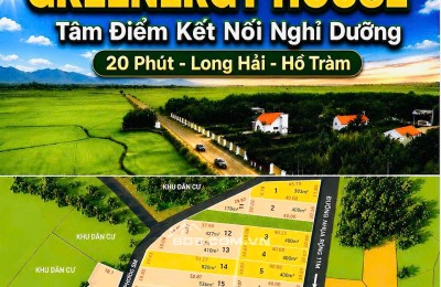 BỎ PHỐ VỀ VƯỜN - SỞ HỮU BIỆT THỰ XANH GREENERGY HOUSE LONG TÂN BRVT