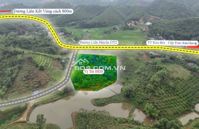 TUYỆT TÁC ĐỘC BẢN: 7000M² ĐỒI ĐỘC LẬP BÁM HỒ TẠI KIM BÔI!