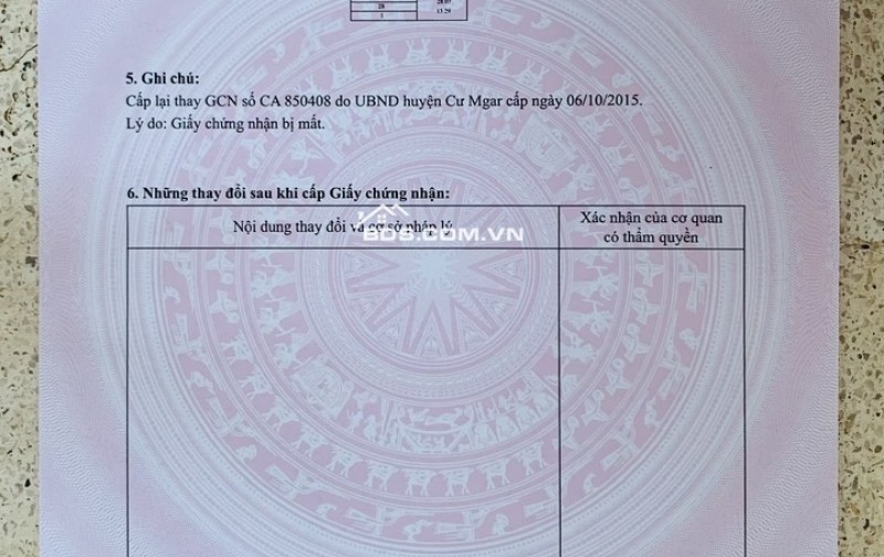 093303276 1.8 ha, tại quảng hiệp, cumgar, đường 6m, mặt tiền trước đất dài 200m, đường quy hoạch 8M 100tr/sào