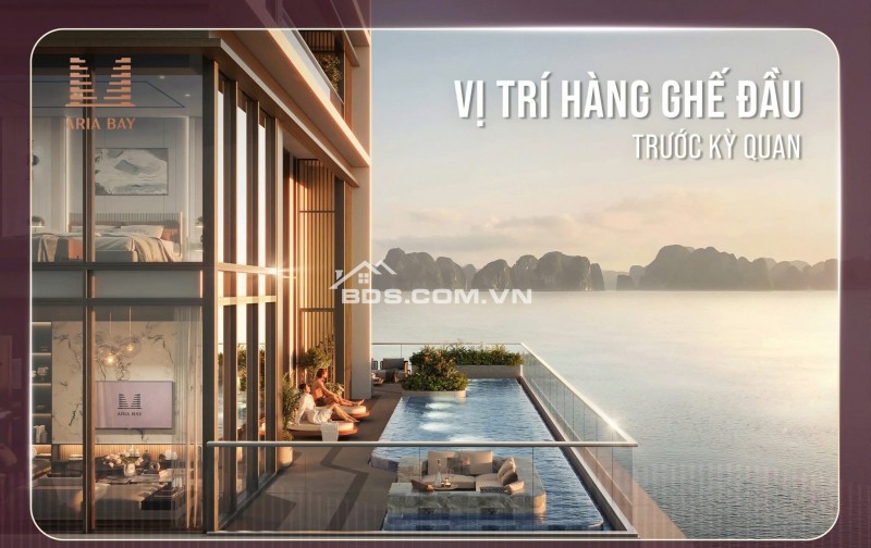 Qũy căn hiếm Studio Aria Bay Hạ Long Đông Nam Full giá chỉ 2,2 tỷ + Ck 16%