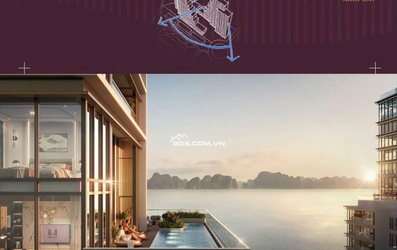 Qũy căn hiếm Studio Aria Bay Hạ Long Đông Nam Full giá chỉ 2,2 tỷ + Ck 16%