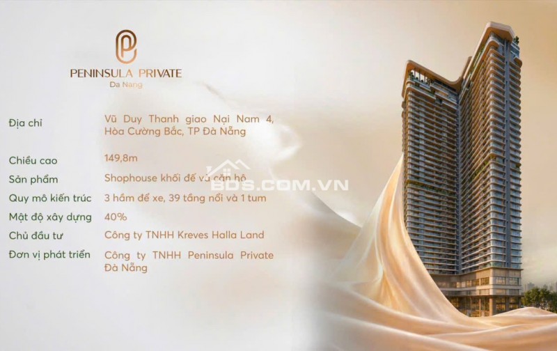 Vì sao giới đầu tư đang quan tâm căn hộ cao cấp Peninsula Private?