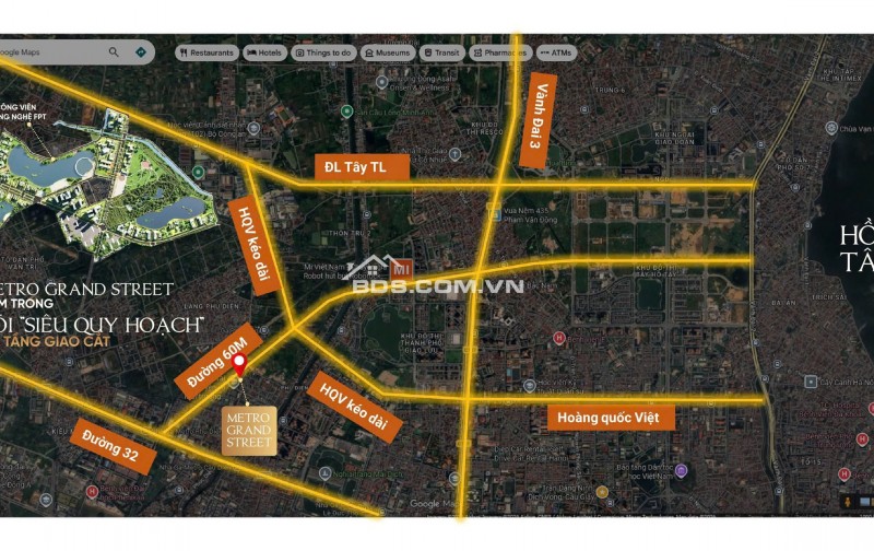 Dự án Metro Grand Street Mỹ Đình, nhà phố 2 mặt tiền