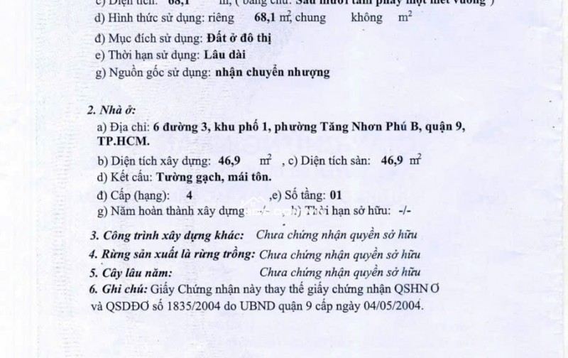 108M2 NHÀ GÓC 2 MẶT TIỀN – NGANG 7M HIẾM CÓ – ĐƯỜNG SỐ 3 TĂNG NHƠN PHÚ B - GIÁ NHỈNH 4.55 TỶ TL