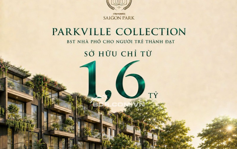 PKD Vinhomes Hóc Môn (vinhomes saigon park) cập nhật T8.2026 với Ưu đãi lên tới 32,5%, chỉ 5,1 tỷ (VAT PBT).