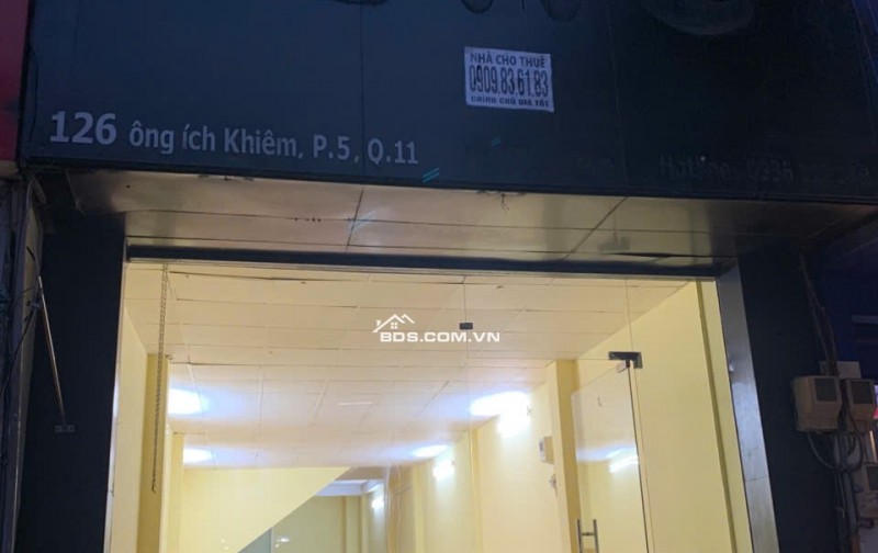 CHO THUÊ NHÀ NGUYÊN CĂN ÔNG ÍCH KHIÊM - QUẬN 11 GẦN ĐẦN SEN. LH:0918515779.