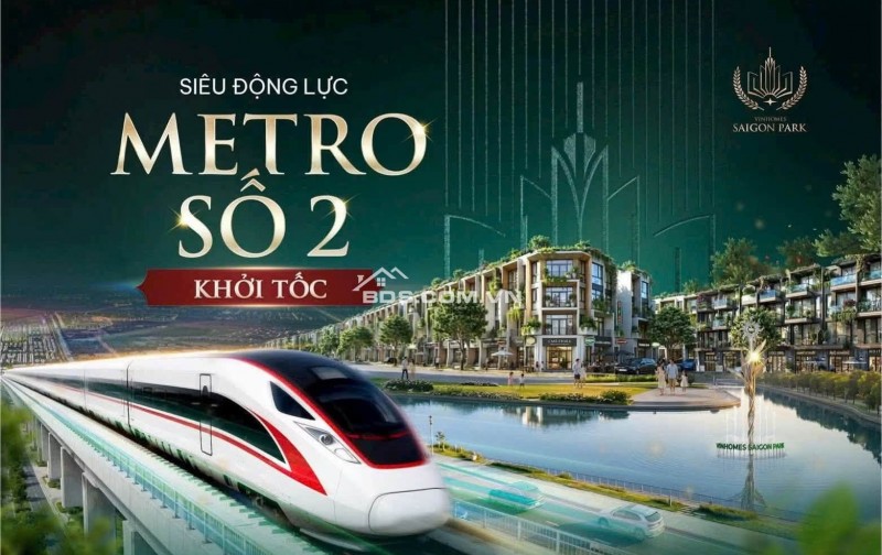 CSBH mới, nhà phố 4 tầng mặt tiền Vinhomes Saigon Park (vinhome hóc môn) chỉ 4,7 Tỷ  (hoàn thêm hơn 250tr)