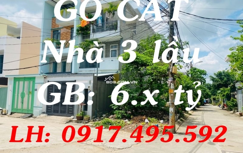 Bán nhà KDC Gò Cát, dt 80m2, nhà 3 tầng,, 4 PN đã hoàn công.