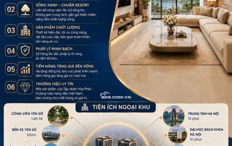 CHÍNH THỨC NHẬN BOOKING MANDARIN GARDEN 3 YÊN SỞ - TẬP ĐOÀN HÒA PHÁT