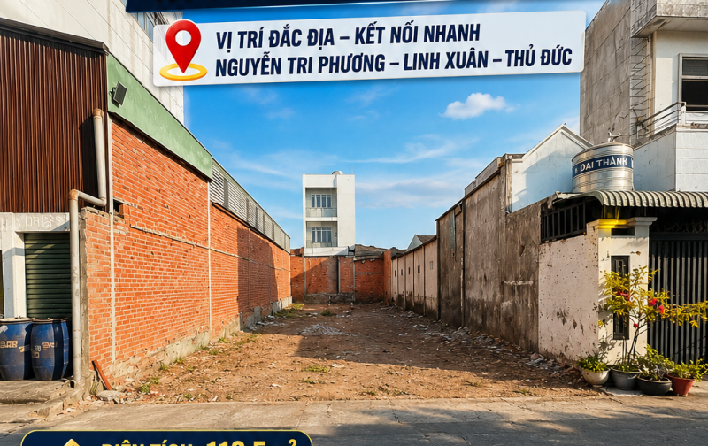 CẶP ĐẤT ĐẸP SÁT NGUYỄN TRI PHƯƠNG – KẾ BÊN LINH XUÂN, THỦ ĐỨC! 