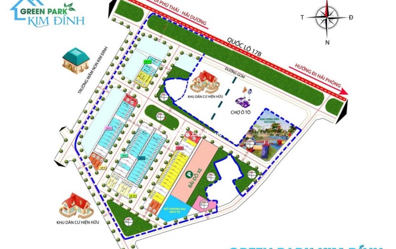 GREEN PARK KIM ĐÍNH – HƠN 100M², MẶT TIỀN 5M | GIÁ 7 TỶ