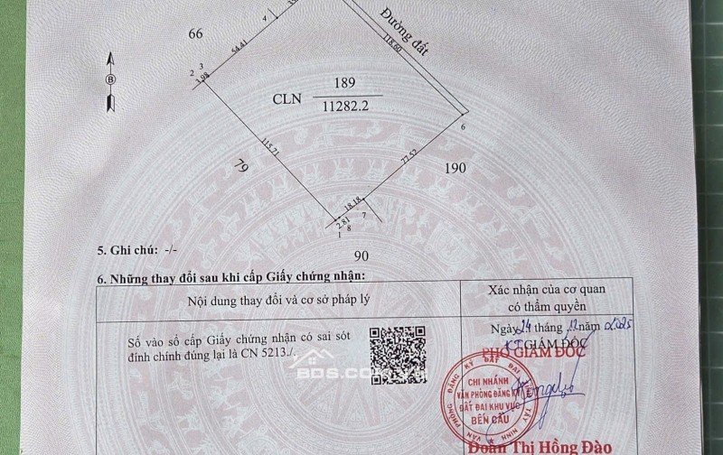 ĐẤT BẾN CẦU TÂY NINH 11.282M2 CHỈ 3TY5, VỊ TRÍ ĐẸP, SỔ TRAO TAY. CHÍNH CHỦ 0988882003.