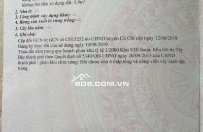 CHỈ 850TR - SỞ HỮU NGAY NHÀ C4 - TÂN PHÚ TRUNG CỦ CHI