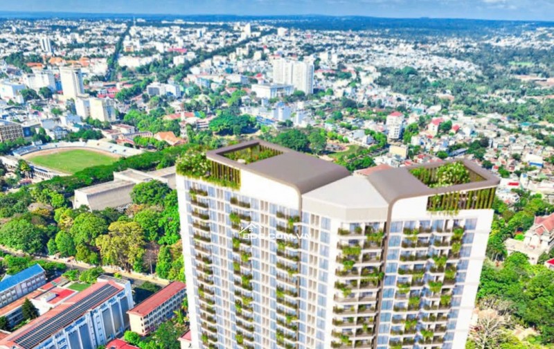 Căn hộ Ecopalace BMT - ECO 3015, căn góc 3 PN tầng cao, 85,3m2, 2 ban công, 2 view