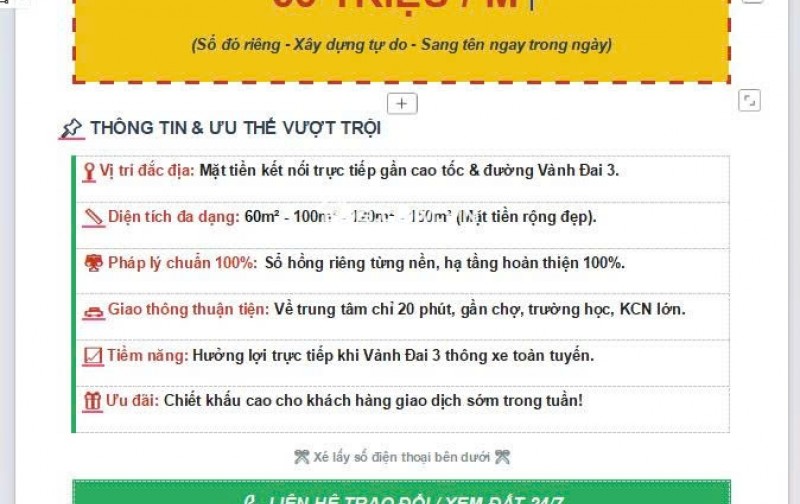 BÁN GẤP LÔ ĐẤT NỀN MẶT TIỀN RỘNG – THUẬN KINH DOANH, ĐẦU TƯ SINH LỜI CAO ( BÌNH THẠNH )