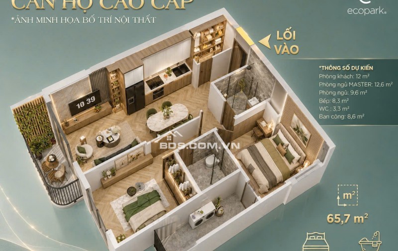 Căn hộ Ecopalace BMT 2 Phòng ngủ giá gốc chủ đầu tư