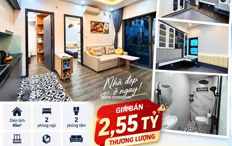  CĂN HỘ LÔ GÓC 2PN – GẦN HỒ THẠCH BÀN – FULL NỘI THẤT – CHỈ 2,55 TỶ 