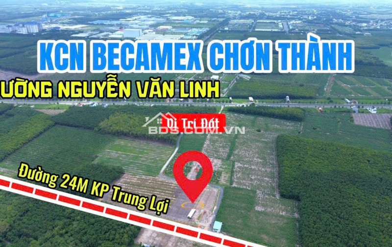 ĐẤT TRUNG TÂM CHƠN THÀNH – 230M² THỔ CƯ – SỔ SẴN CÔNG CHỨNG NGAY