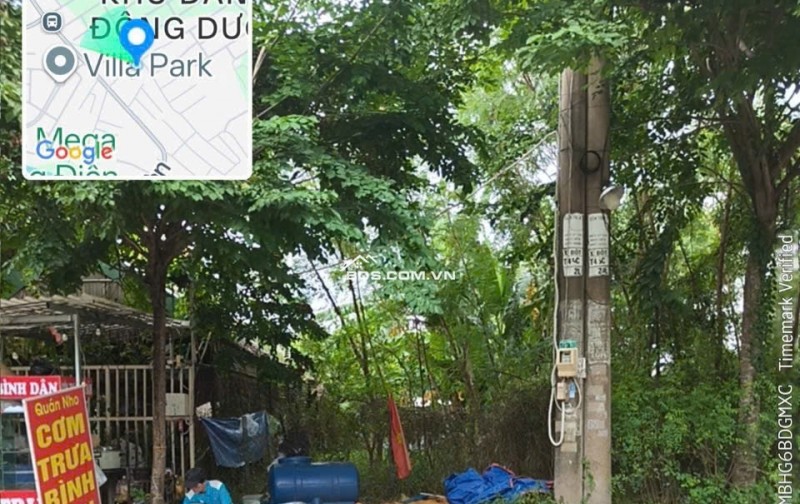 Đất đã có sổ, đầu khu Đông Dương Phú Hữu, đường rộng 8m
