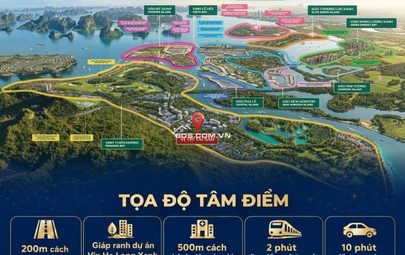 CHỈ NHỈNH 2 TỶ LÀM HÀNG XÓM VỚI VIN HẠ LONG XANH, 4 PHÚT DI CHUYỂN ĐẾN GA TOD