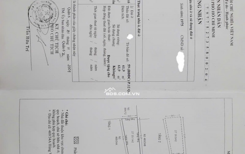 Bán gấp nhà Mặt Tiền hẻm 131 Kinh Dương Vương Q6 nhà đẹp ở ngay