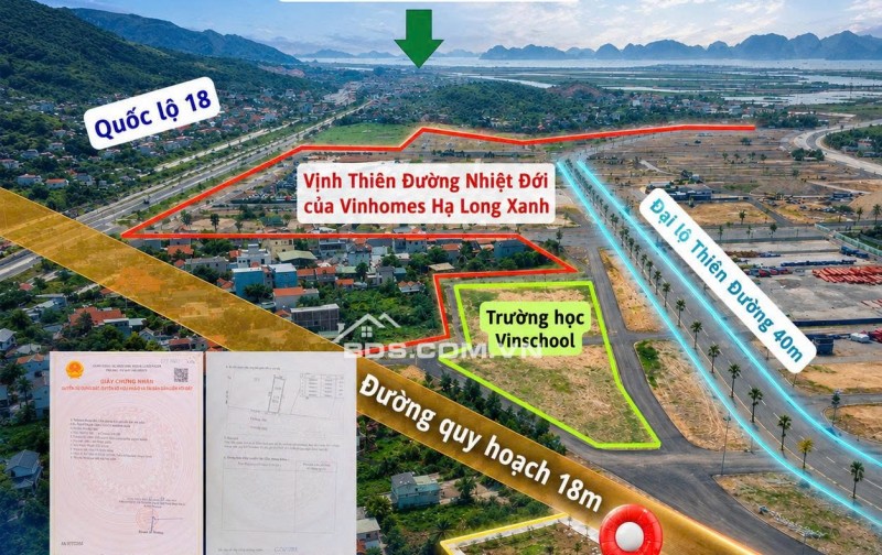 CHỈ NHỈNH 2 TỶ LÀM HÀNG XÓM VỚI VIN HẠ LONG XANH, 4 PHÚT DI CHUYỂN ĐẾN GA TOD