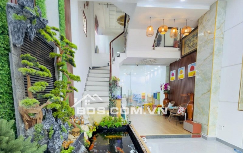 Nhà mặt tiền LÔ GÓC 5 lầu đẹp ngang 4.3m 65m2 Nguyễn Phúc Chu TB KD đa nghề 13.9 tỷ.