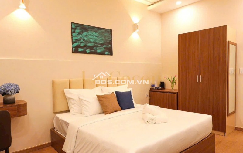 Chỉ 32 tỷ có Khách sạn 3 sao 25PN ngang 10.5m 6 lầu 165m2 Lê Đức Thọ ngay chợ TN 150tr.