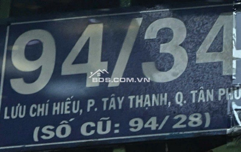NHÀ PHỐ HẺM Ô TÔ GẦN SÂN BAY VÀ RA METRO 200m Quận Tân Phú