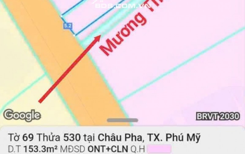 BÁN ĐẤT TẠI CHÂU PHA-TPHCM, DT 153M2 SHR 1.180 TỶ. LH:0913976848 - A TOẠI (CHÍNH CHỦ)