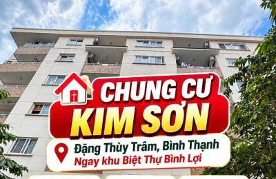 Bán CC Kim Sơn 1, Bình Lợi ,Đặng Thùy Trâm 45m2 có thang máy Sổ riêng 2.85tỷ