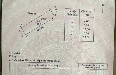 Bán lô đất siêu đẹp tại xã Khánh Hội, Ninh Bình, giá cực chất 3,8 tỷ, DT 148m2