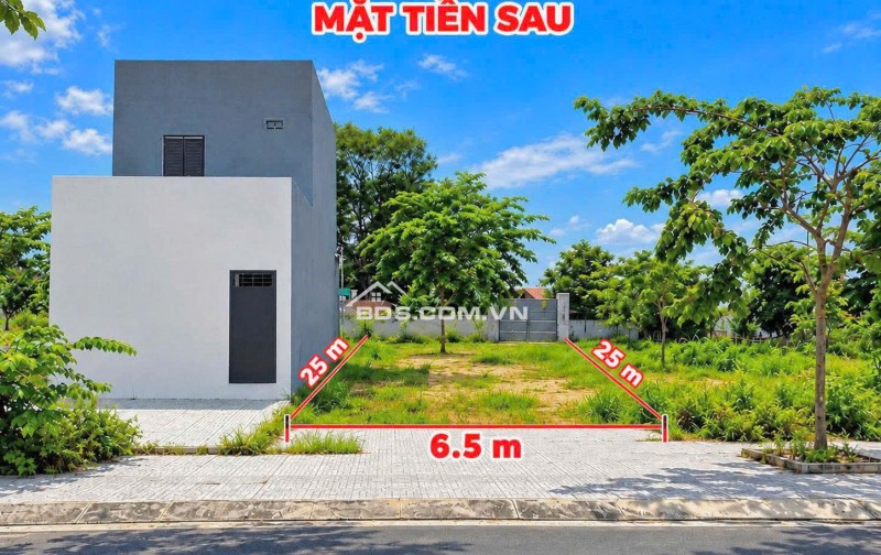 BÁN NHANH CẶP ĐẤT MẶT TIỀN TRƯỚC SAU 6.5x25m SỔ RIÊNG THỔ CƯ