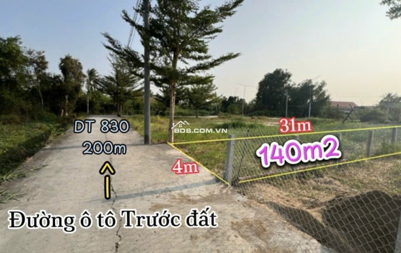 BÁN LÔ ĐẤT THỔ CƯ VỊ TRÍ ĐẸP TẠI ẤP 6 XÃ TÂN TRẠCH, CẦN ĐƯỚC, LONG AN. LH:0903187068.