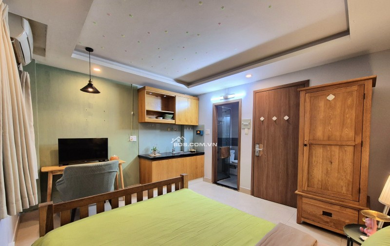 Cho thuê phòng hẻm 89 Hàm Nghi, Quận 1 - Dạng phòng studio có bếp và toilet riêng - Đầy đủ nội thất