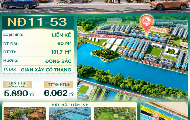  CHỈ 4 TỶ 593 TRIỆU  LIỀN KỀ HẠ LONG XANH  VOUCHER ƯU ĐÃI GIẢM GIÁ 30%
