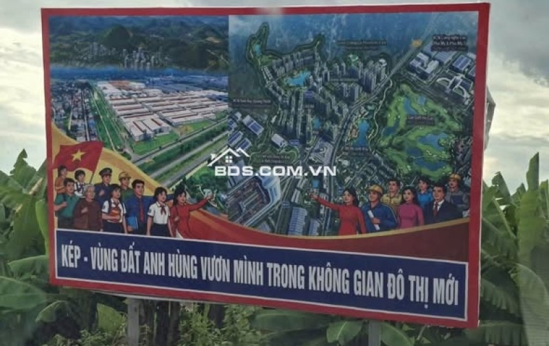 Đất ven KCN Phường Kép, Bắc Ninh giá chỉ 600 triệu - 900 triệu/lô