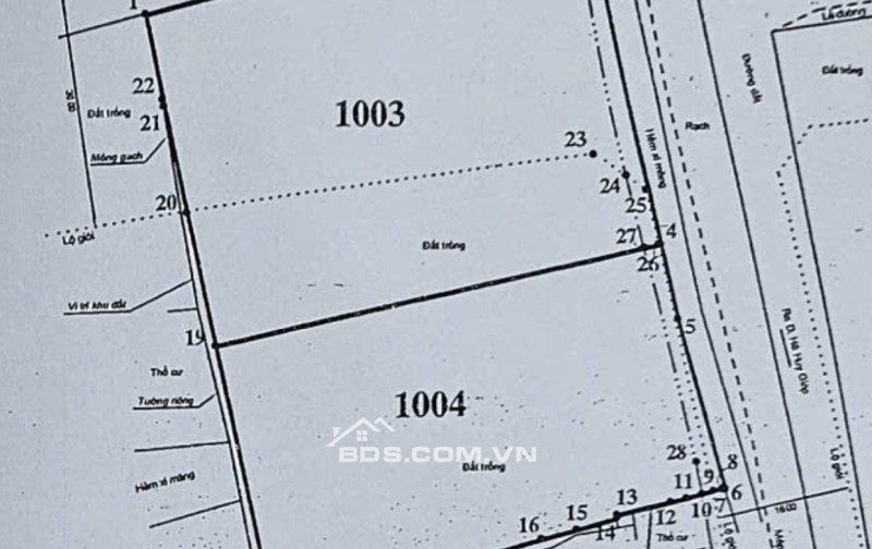 Cần bán đất thổ cư 3970m2, trục đường TX25, Quận 12
