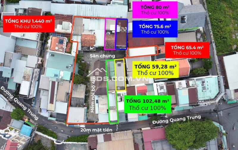 Đầu tư MT Quang Trung Thủ Đức — 2 căn liền kề, dòng tiền thuê sẵn 144tr/năm, giá sát thẩm định