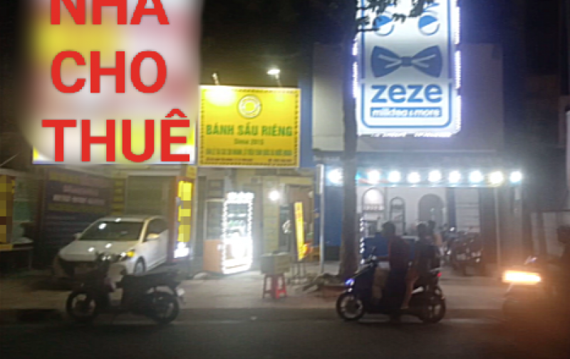 Cho thuê nhà mặt tiền ngang 4m mặt bằng kinh doanh kv ngã 4 đầu đường Đinh Tiên Hoàng,p.Tân Hạnh,VL