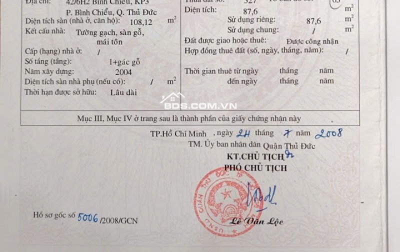Bán dãy trọ hẻm 42 đường Bình Chiểu Tp Thủ Đức giá 12 tỷ