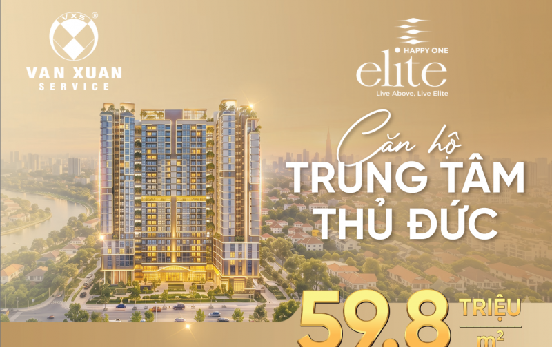 Happy One Elite căn hộ cao cấp đường Tam Bình liền kề vành đai 2 và Metro Tao Đàn - Thủ Dầu Một