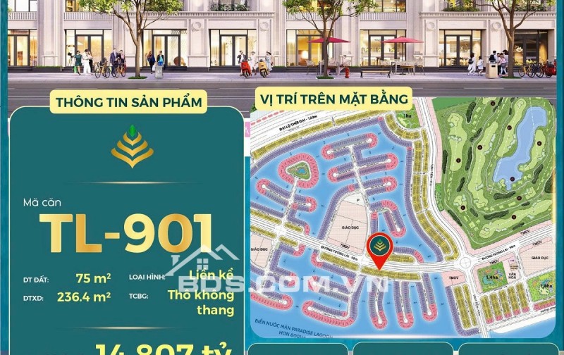 Bán Nhà Phố ĐƯỜNG TƯƠNG LAI 75m2- 4TẦNG-14,807 TỶ- CẦN GIỜ TP.HCM