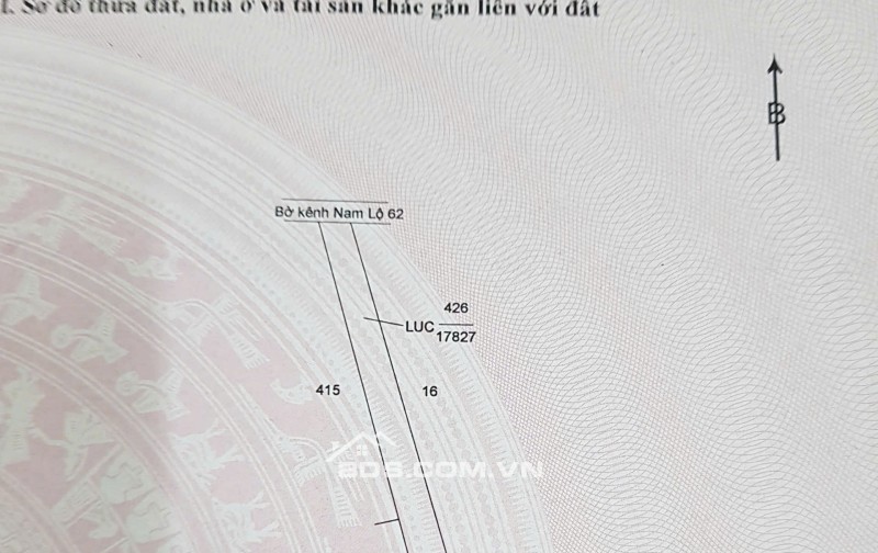 Bán đất mặt tiền thổ cư 1 phần Quốc lộ 62, xã Thạnh Hóa, tỉnh Tây Ninh