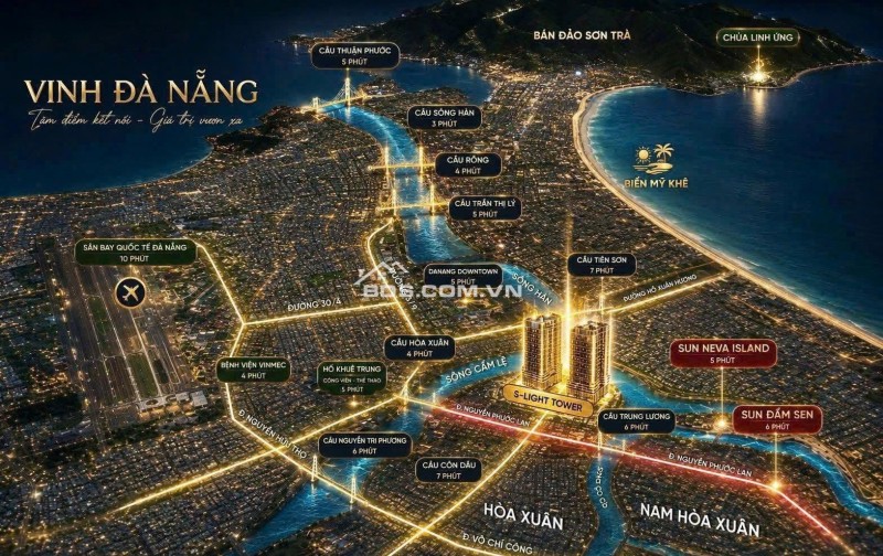 Cực hiếm penthouse 3pn 100m2 view sông Hàn chỉ 3.7 tỷ full giá 100% - giá gốc CĐT Sun Group