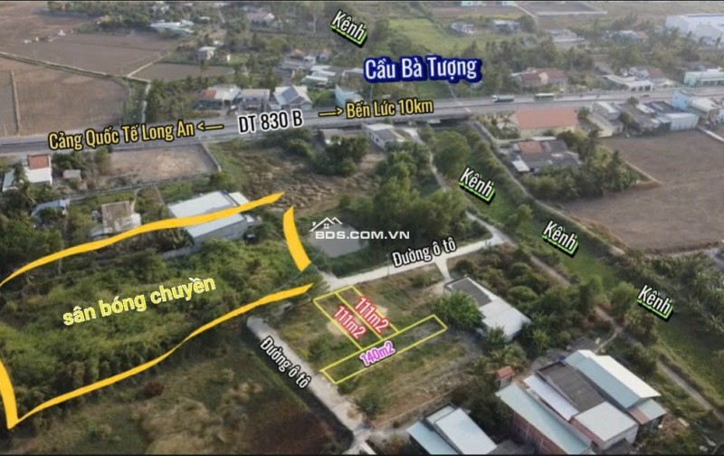 BÁN LÔ ĐẤT THỔ CƯ VỊ TRÍ ĐẸP TẠI ẤP 6 XÃ TÂN TRẠCH, CẦN ĐƯỚC, LONG AN. LH:0903187068.